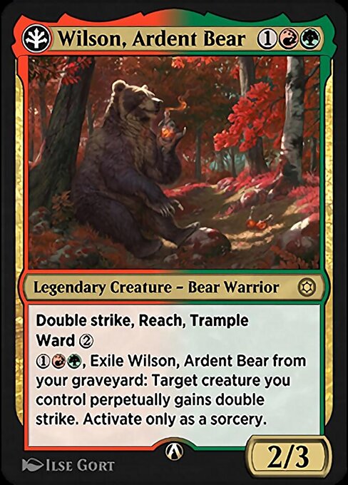 Wilson, Ardent Bear — art by Ilse Gort