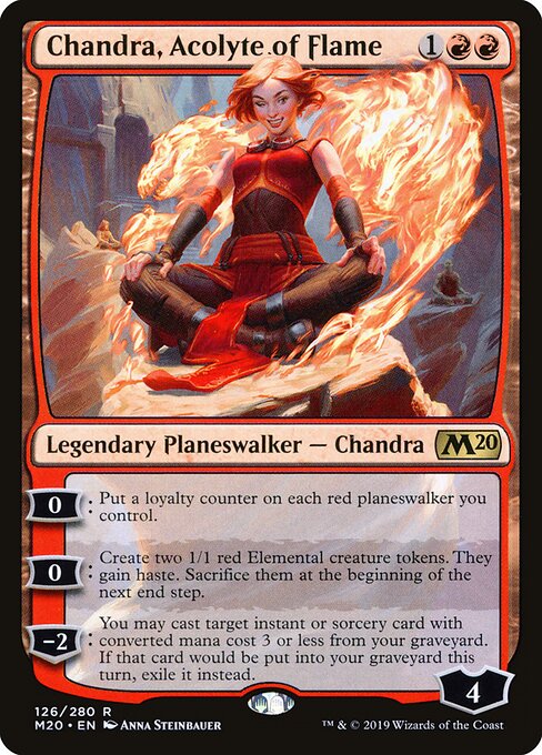 Chandra, Acolyte of Flame — art by Anna Steinbauer