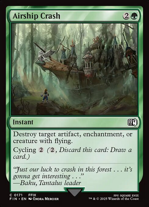 Airship Crash — art by Enora Mercier