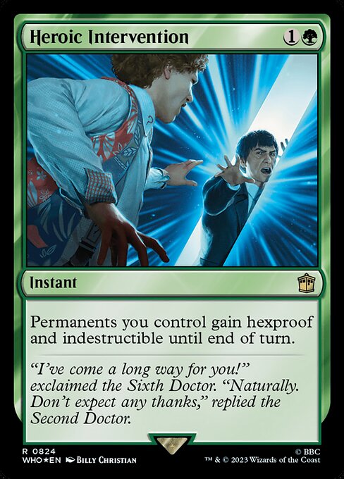 Heroic Intervention — art by Billy Christian