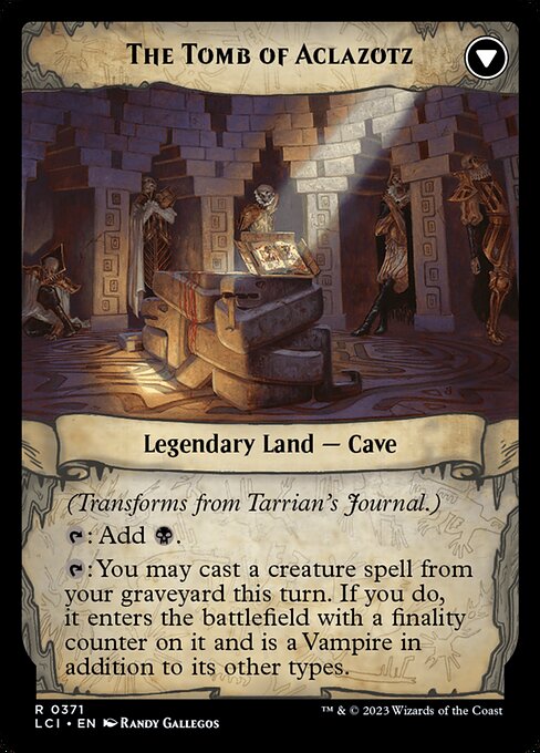 Tarrian's Journal // The Tomb of Aclazotz — art by Randy Gallegos