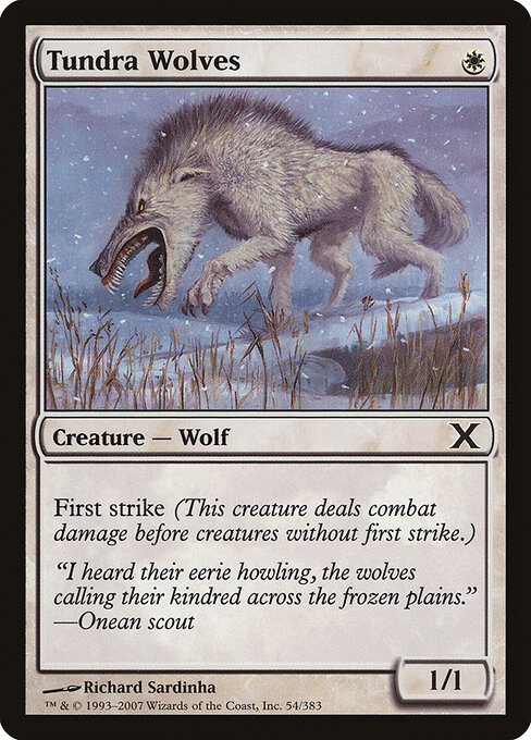 Tundra Wolves — art by Richard Sardinha