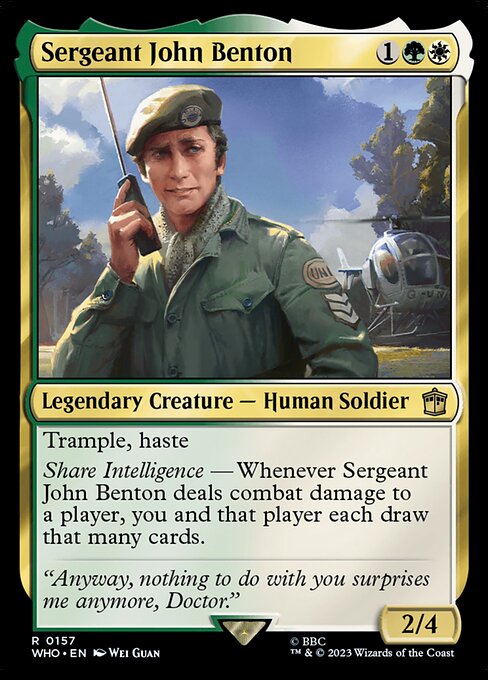 Sergeant John Benton — art by Wei Guan