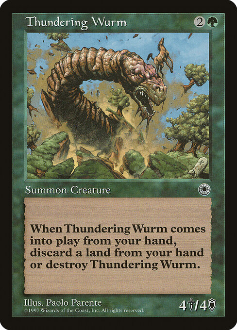 Thundering Wurm — art by Paolo Parente