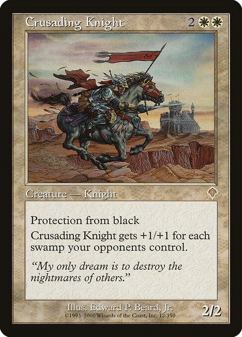 Crusading Knight — art by Edward P. Beard, Jr.