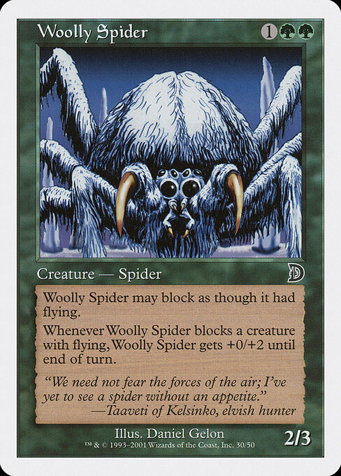 Woolly Spider — art by Daniel Gelon