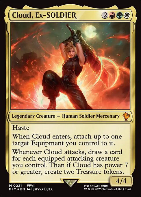 Cloud, Ex-SOLDIER — art by Justyna Dura