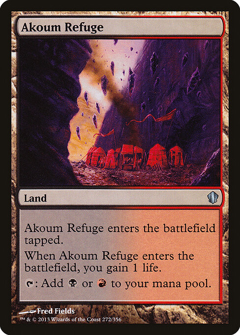Akoum Refuge — art by Fred Fields