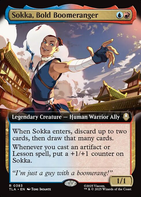 Sokka, Bold Boomeranger — art by Toni Infante