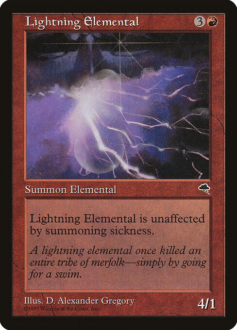 Lightning Elemental — art by D. Alexander Gregory