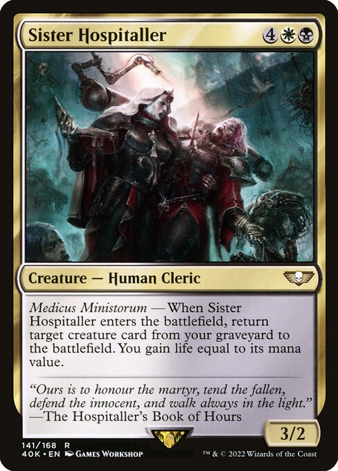 Sister Hospitaller — art by Games Workshop