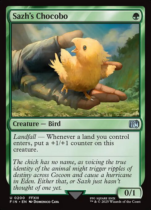 Sazh's Chocobo — art by Domenico Cava