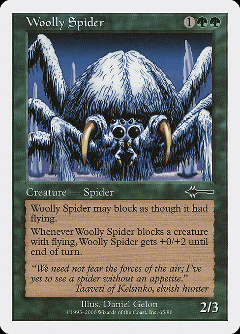 Woolly Spider — art by Daniel Gelon