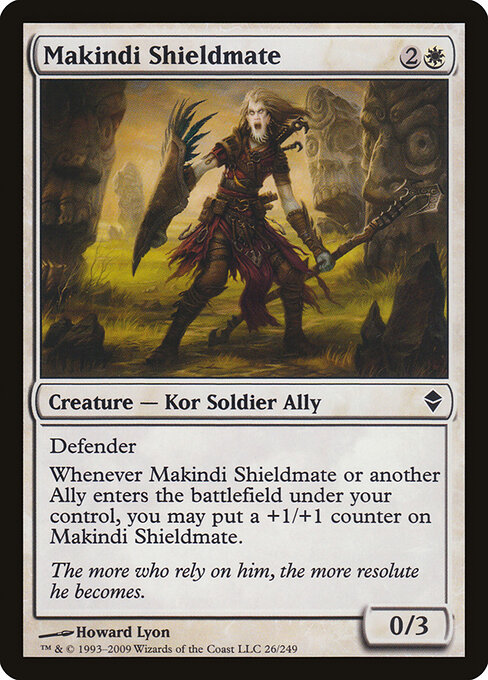 Makindi Shieldmate — art by Howard Lyon