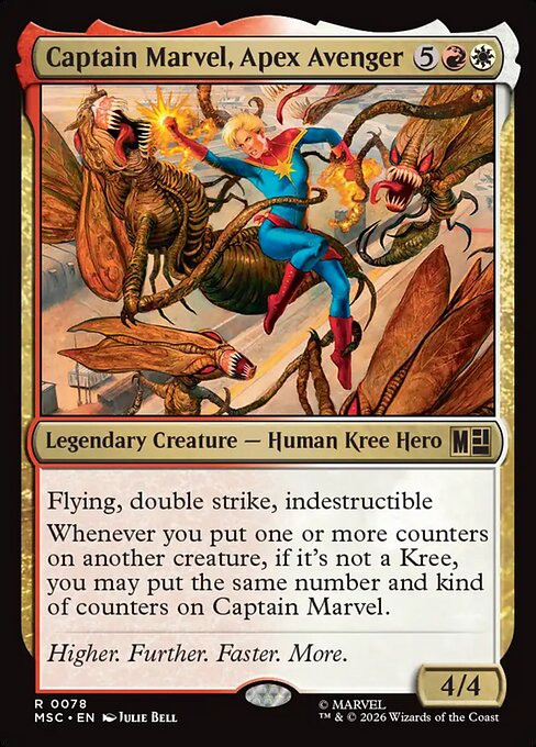 Captain Marvel, Apex Avenger — art by Julie Bell