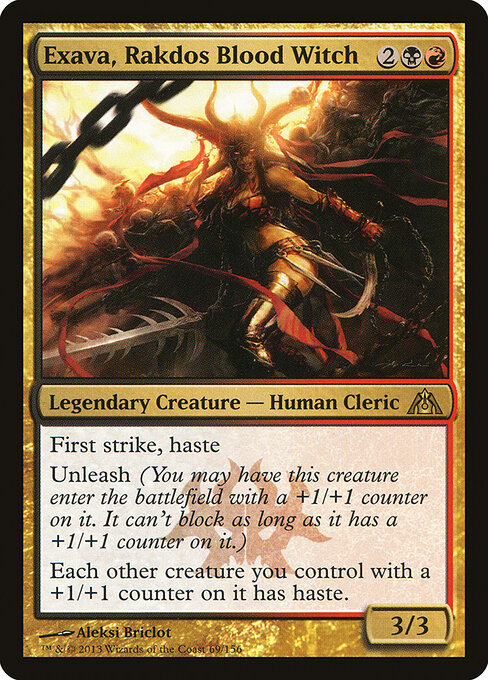 Exava, Rakdos Blood Witch — art by Aleksi Briclot