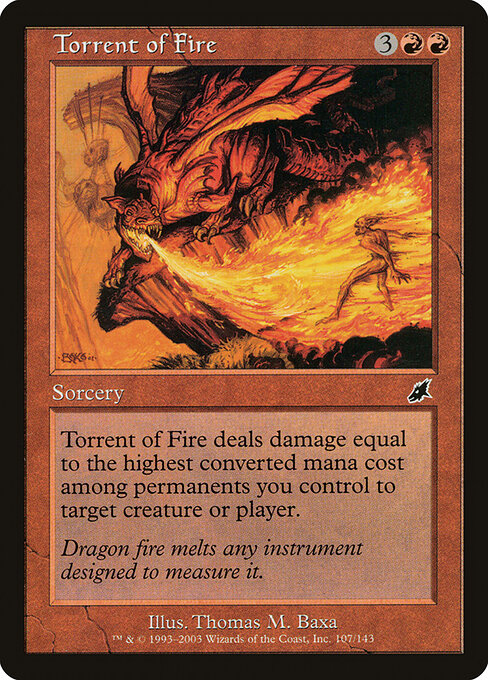 Torrent of Fire — art by Thomas M. Baxa
