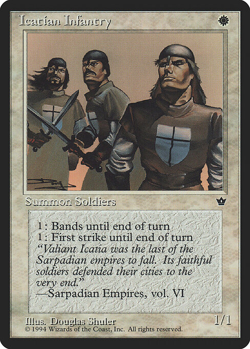 Icatian Infantry — art by Douglas Shuler