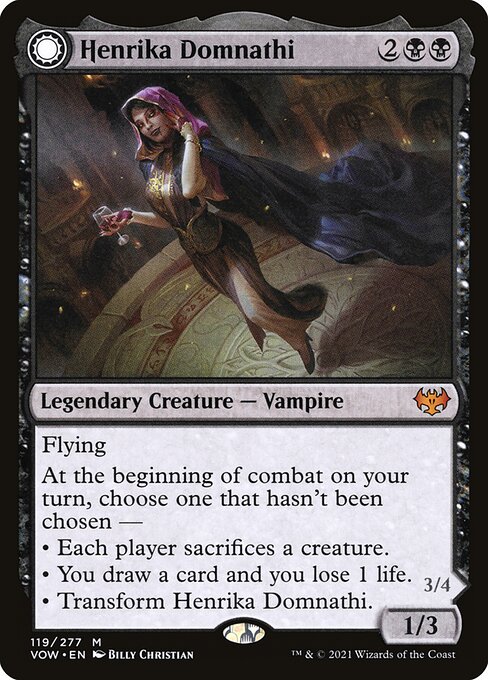 Henrika Domnathi // Henrika, Infernal Seer — art by Billy Christian