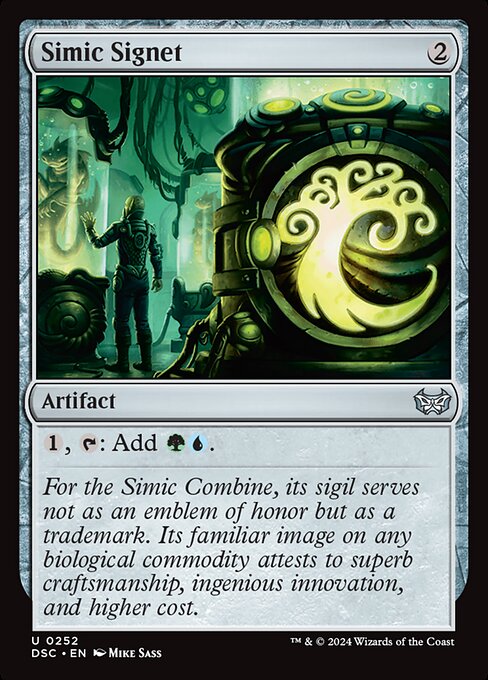 Simic Signet — art by Mike Sass