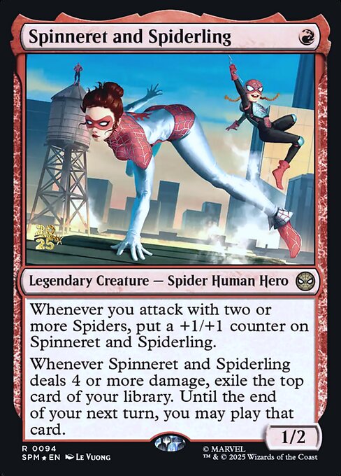 Spinneret and Spiderling — art by Le Vuong