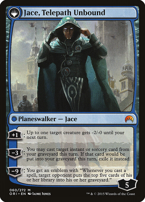 Jace, Vryn's Prodigy // Jace, Telepath Unbound — art by Jaime Jones