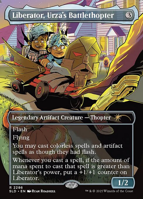 Liberator, Urza's Battlethopter — art by Ryan Roadkill