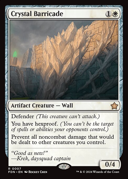Crystal Barricade — art by Rockey Chen