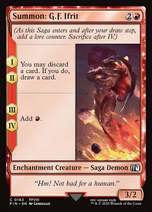Summon: G.F. Ifrit — art by Lordigan