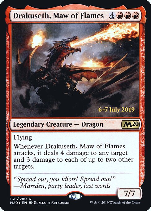 Drakuseth, Maw of Flames — art by Grzegorz Rutkowski