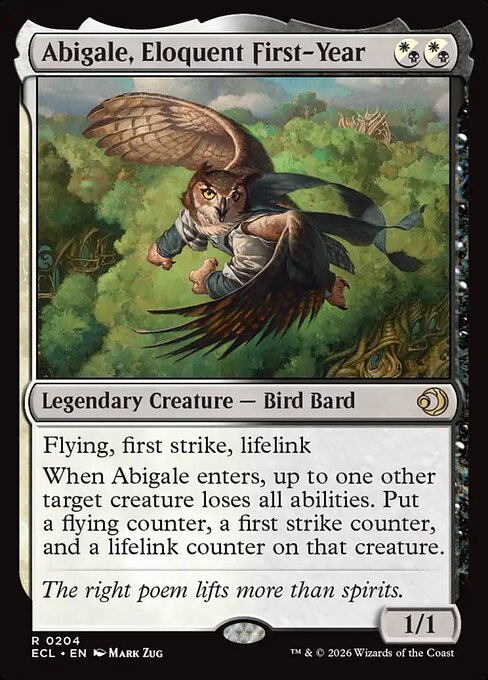 Abigale, Eloquent First-Year — art by Mark Zug