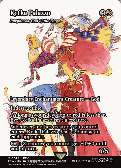 Purphoros, God of the Forge — art by Yoshitaka Amano