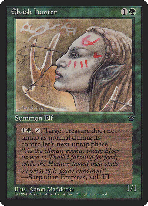 Elvish Hunter — art by Anson Maddocks