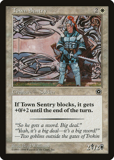 Town Sentry — art by Bradley Williams