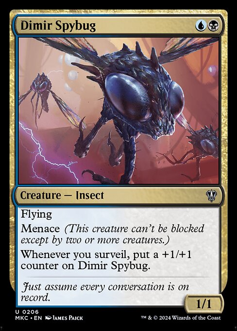 Dimir Spybug — art by James Paick
