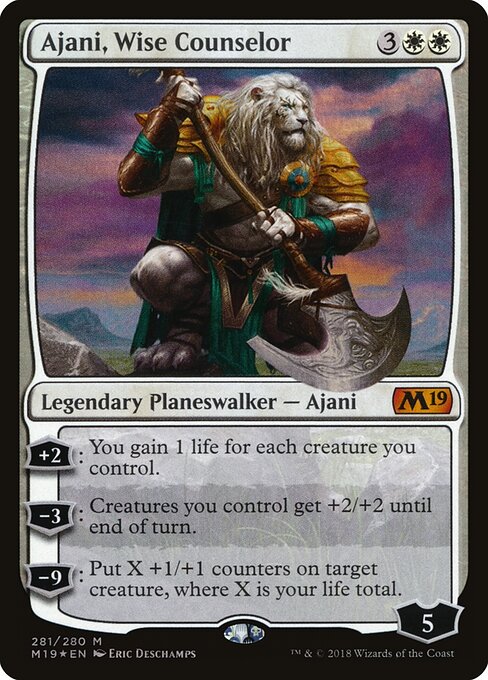 Ajani, Wise Counselor — art by Eric Deschamps