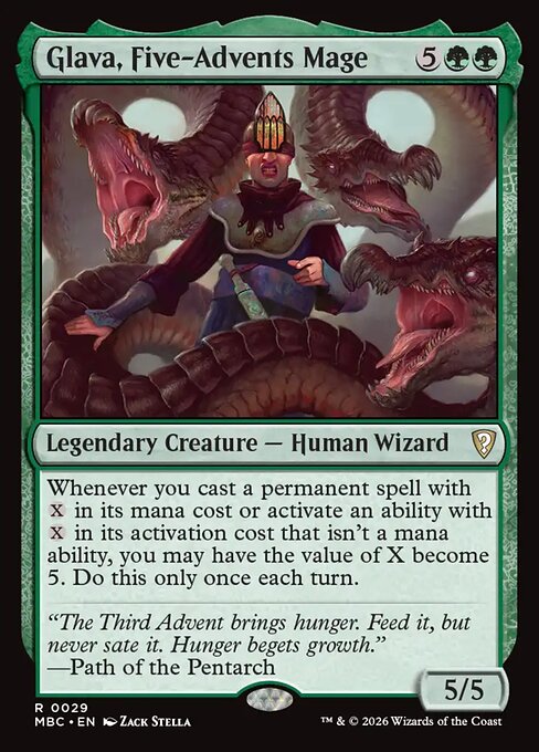 Glava, Five-Advents Mage — art by Zack Stella