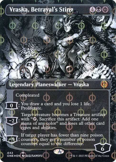 Vraska, Betrayal's Sting — art by Sansyu
