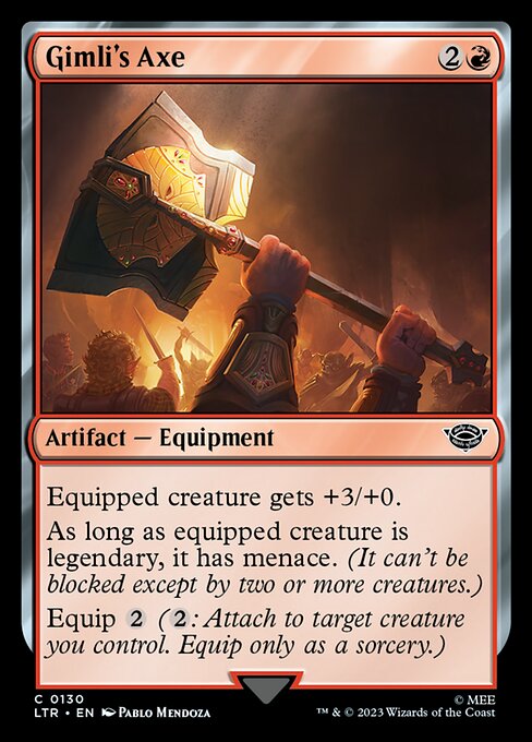 Gimli's Axe — art by Pablo Mendoza