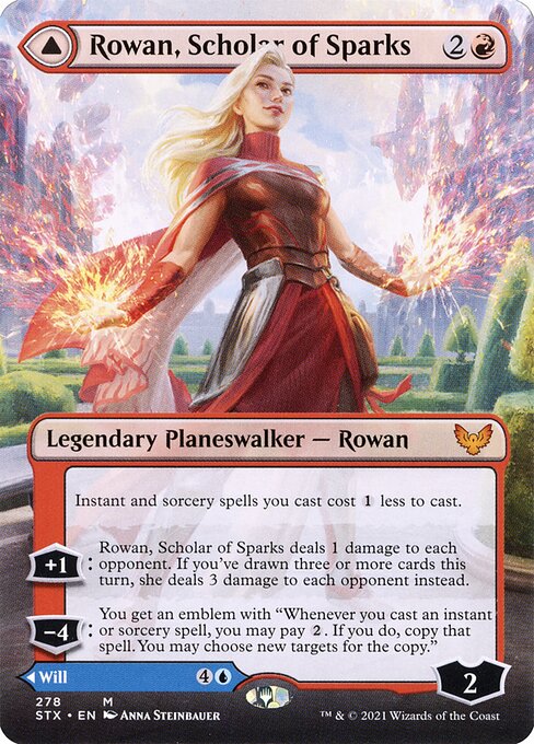 Rowan, Scholar of Sparks // Will, Scholar of Frost — art by Anna Steinbauer