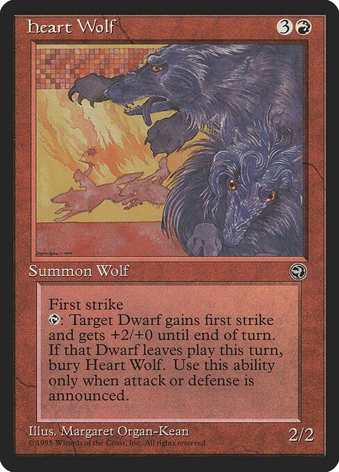 Heart Wolf — art by Margaret Organ-Kean