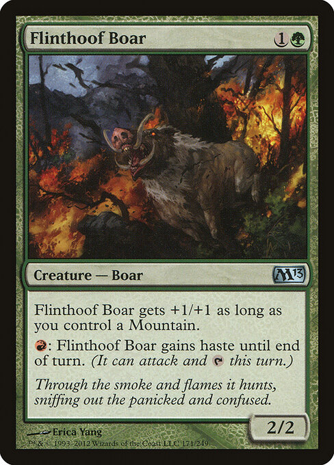 Flinthoof Boar — art by Erica Yang