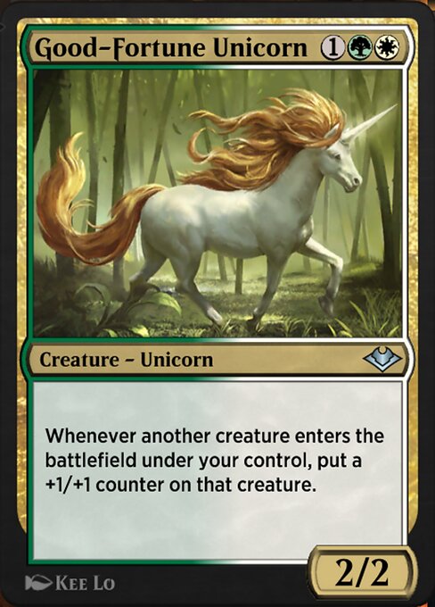 Good-Fortune Unicorn — art by Kee Lo