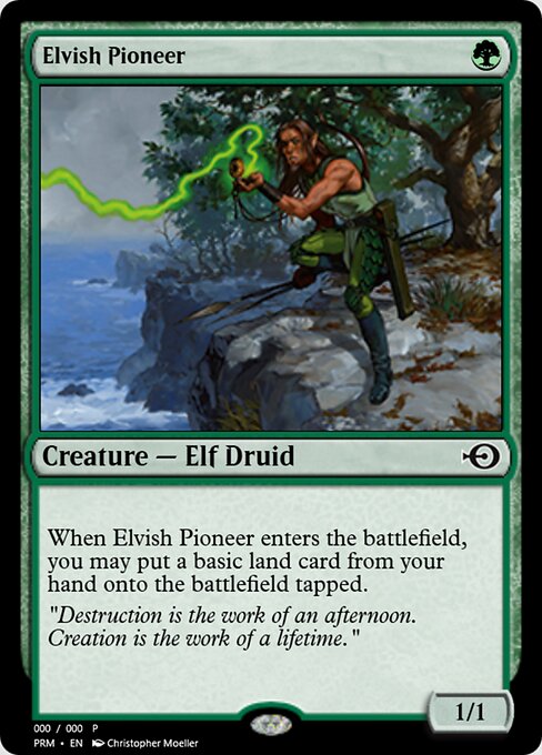 Elvish Pioneer — art by Christopher Moeller