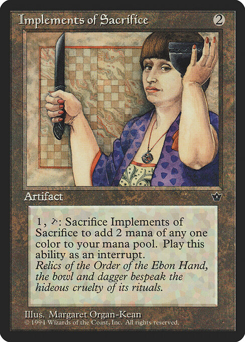 Implements of Sacrifice — art by Margaret Organ-Kean