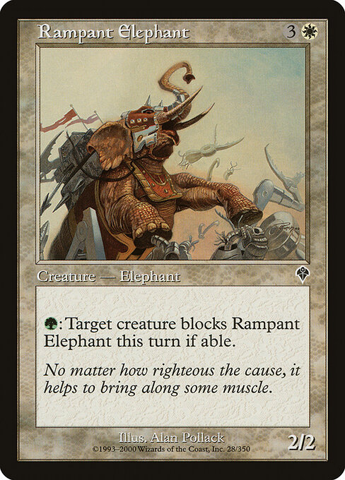 Rampant Elephant — art by Alan Pollack