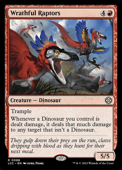 Wrathful Raptors — art by April Prime