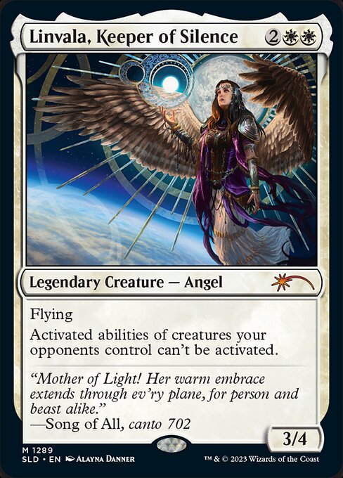 Linvala, Keeper of Silence — art by Alayna Danner