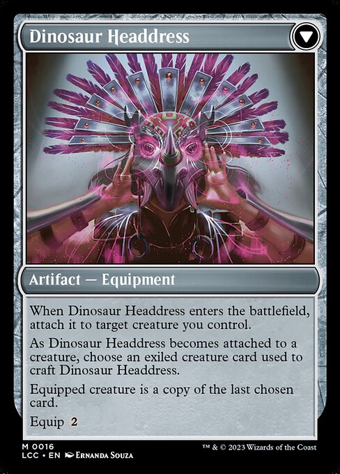 Paleontologist's Pick-Axe // Dinosaur Headdress — art by Ernanda Souza