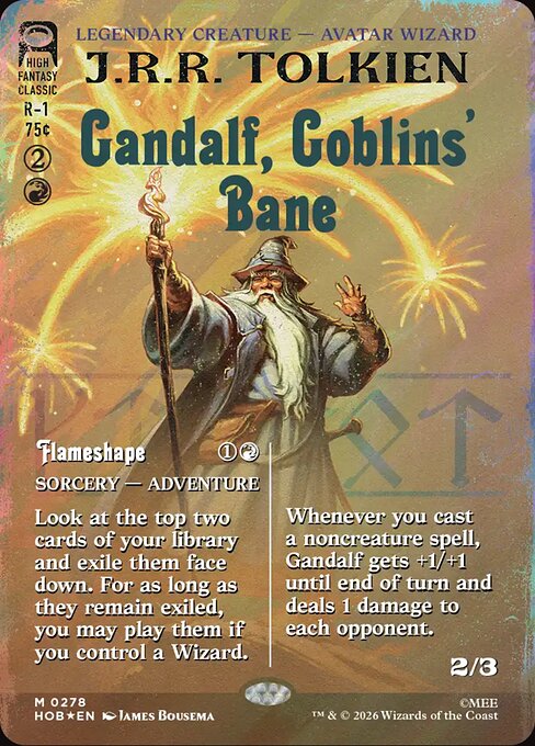 Gandalf, Goblins' Bane // Flameshape — art by James Bousema